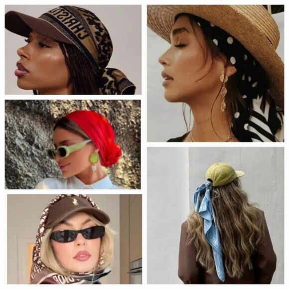 New "American Vintage" Elegant Baroque Carriage Ornate Silky Scarf - Picture 9 of 12